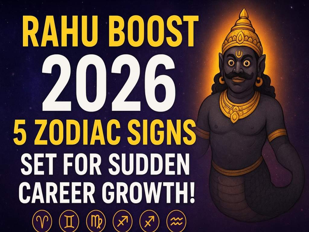 Rahu Boost 2026: 5 Zodiac Signs Set for Sudden Career Growth!