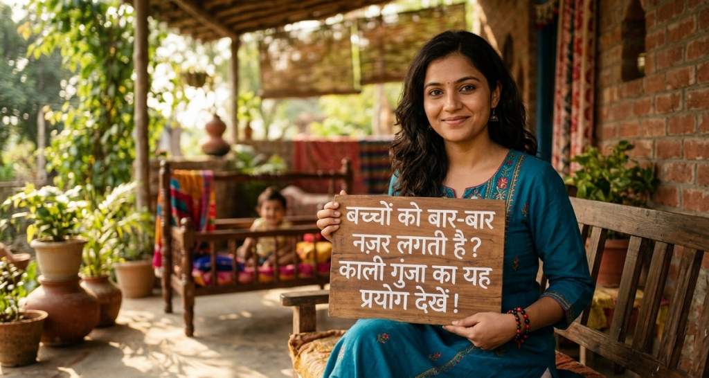 बच्चों को बार-बार नज़र लगती है? काली गुंजा का यह प्रयोग देखें!