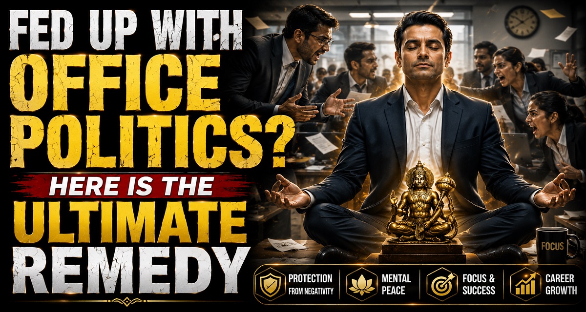 Fed Up With Office Politics? Here is the Ultimate Remedy